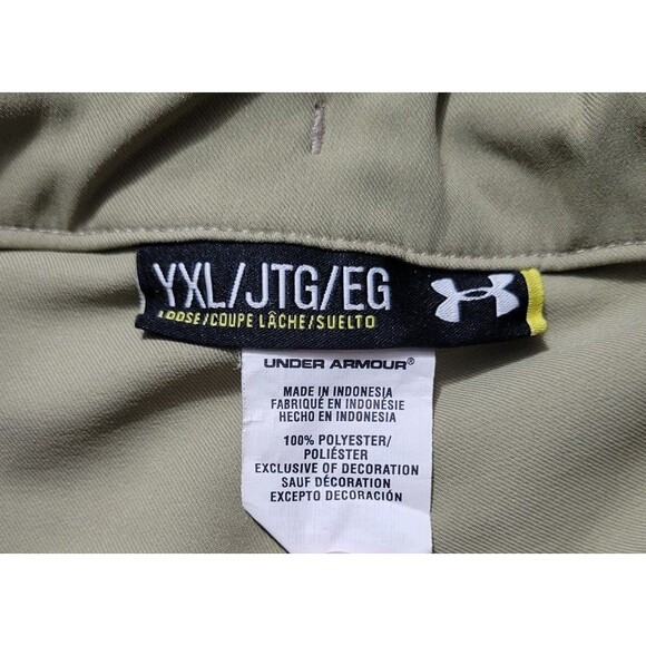 Youth Under Armour Golf Dress short cargo Khaki tan color size YXL - Picture 3 of 5